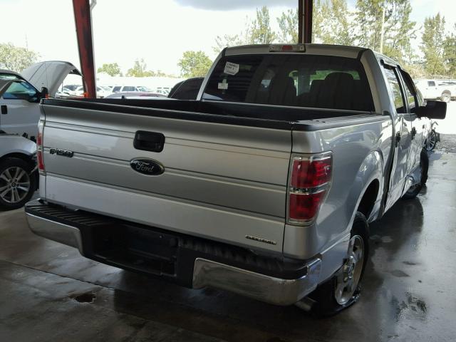 1FTEW1CM1DFA80467 - 2013 FORD F150 SUPER SILVER photo 4