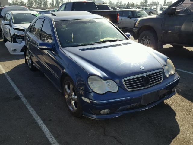 WDBRF40J85F717514 - 2005 MERCEDES-BENZ C 230K SPO BLUE photo 1