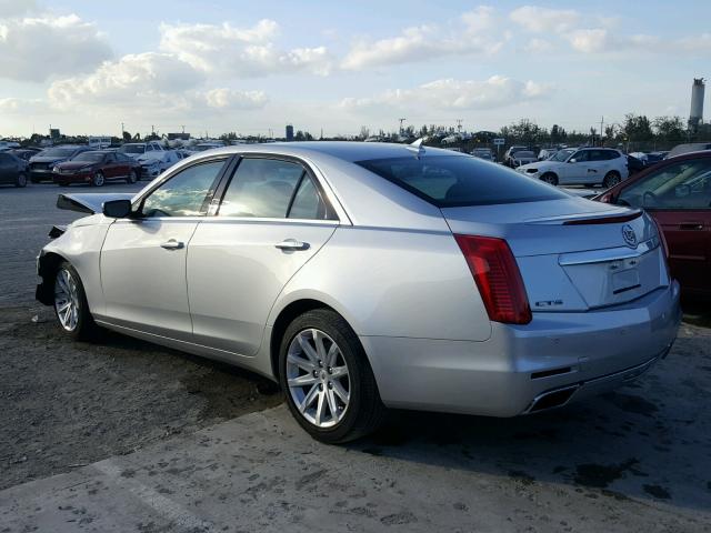 1G6AR5SX5E0195721 - 2014 CADILLAC CTS LUXURY SILVER photo 3