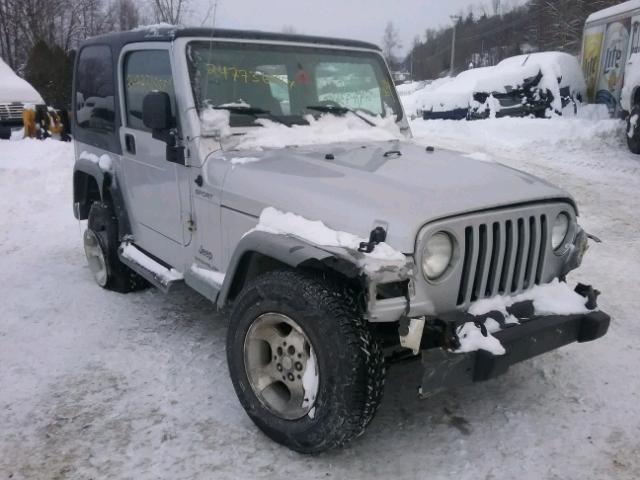 1J4FA49S23P317349 - 2003 JEEP WRANGLER / SILVER photo 1