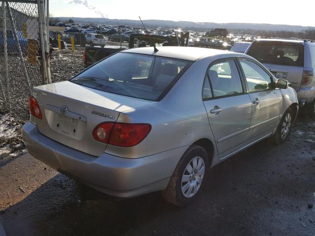 JTDBR32EX30025193 - 2003 TOYOTA COROLLA CE SILVER photo 4