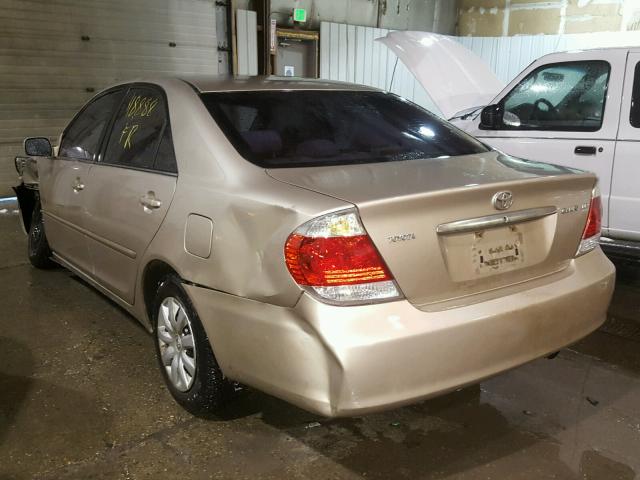 4T1BE32K75U008716 - 2005 TOYOTA CAMRY LE GOLD photo 3