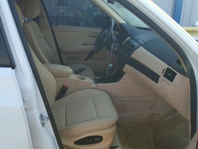 WBXPC93478WJ13416 - 2008 BMW X3 3.0SI WHITE photo 5
