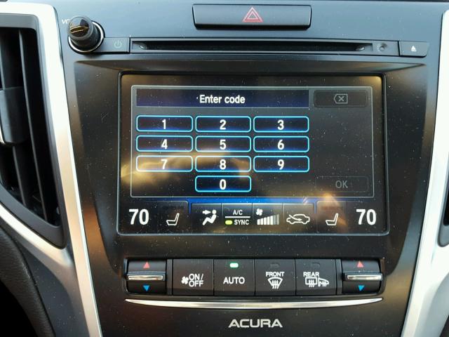 19UUB2F55FA011185 - 2015 ACURA TLX TECH GRAY photo 9