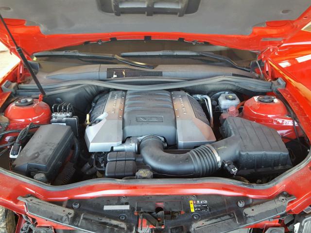 2G1FH1EJ8F9231343 - 2015 CHEVROLET CAMARO SS RED photo 7