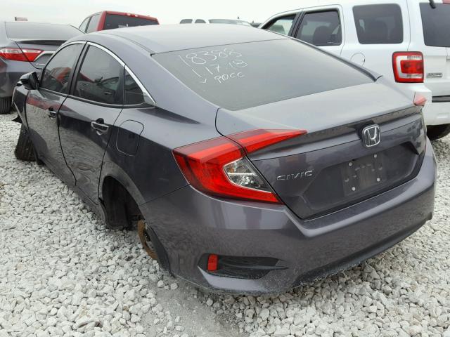 19XFC2F82GE073592 - 2016 HONDA CIVIC EX ნაცრისფერი ფოტო 3