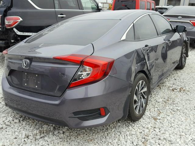 19XFC2F82GE073592 - 2016 HONDA CIVIC EX ნაცრისფერი ფოტო 4
