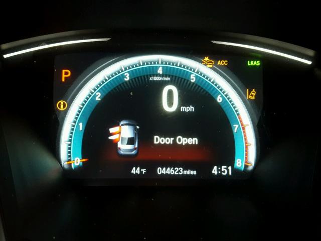 19XFC2F82GE073592 - 2016 HONDA CIVIC EX ნაცრისფერი ფოტო 8