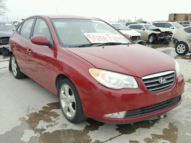 KMHDU46D47U086449 - 2007 HYUNDAI ELANTRA GL BURGUNDY photo 1