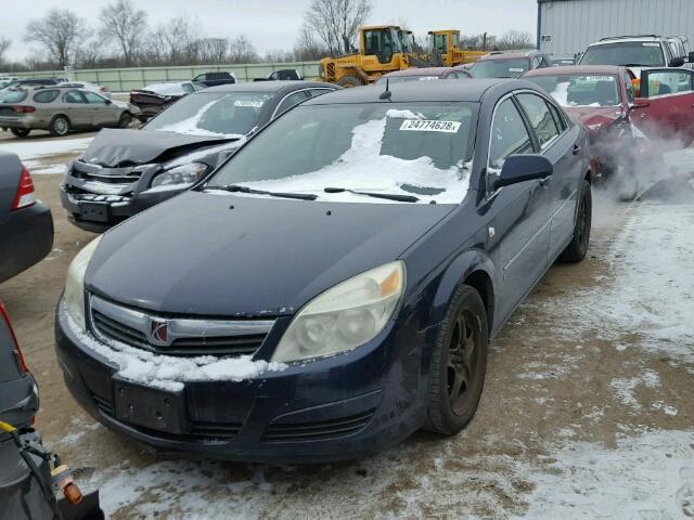 1G8ZS57N87F172830 - 2007 SATURN AURA XE BLUE photo 2