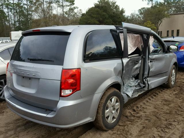 2C4RDGBG5DR704415 - 2013 DODGE GRAND CARA GRAY photo 4