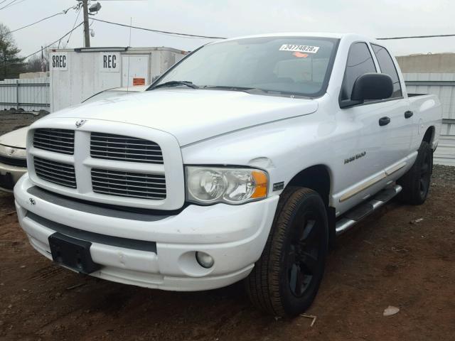 1D7HU18D35S307832 - 2005 DODGE RAM 1500 S WHITE photo 2