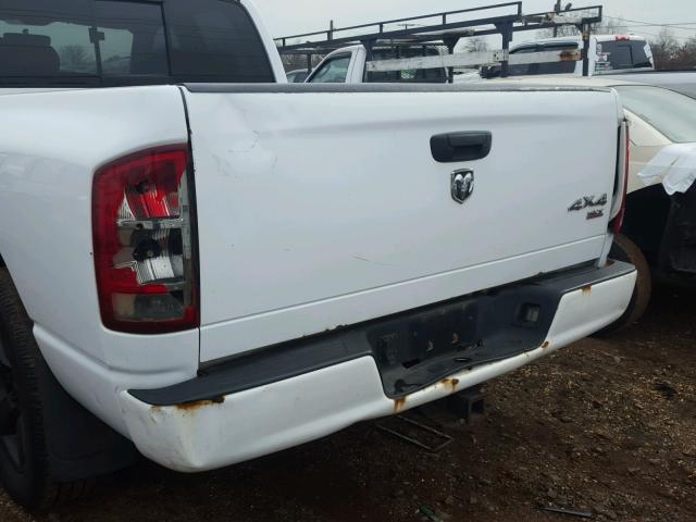 1D7HU18D35S307832 - 2005 DODGE RAM 1500 S WHITE photo 9