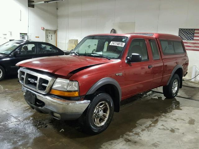 1FTZR15X0YPA07526 - 2000 FORD RANGER SUP RED photo 2