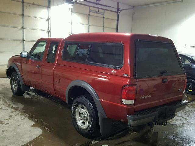 1FTZR15X0YPA07526 - 2000 FORD RANGER SUP RED photo 3