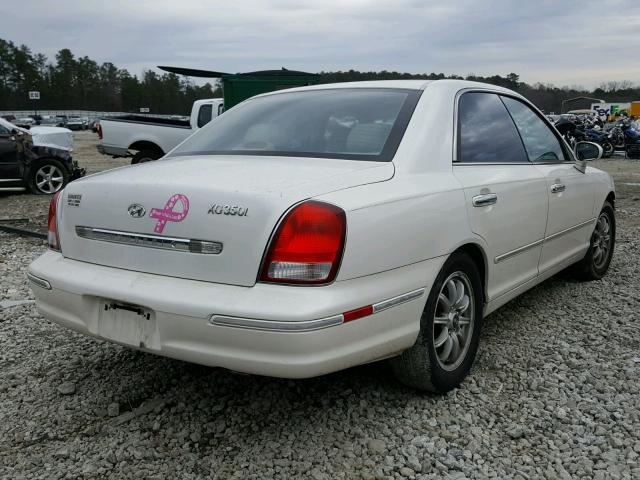 KMHFU45E53A247289 - 2003 HYUNDAI XG 350 WHITE photo 4