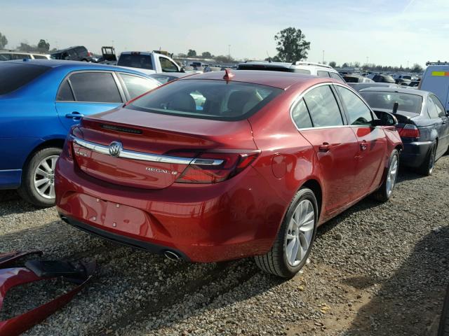 2G4GK5EX4E9253164 - 2014 BUICK REGAL RED photo 4