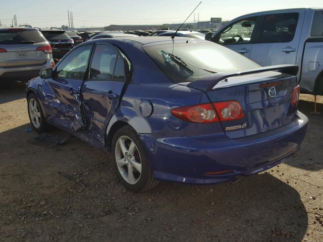 1YVFP84D345N58011 - 2004 MAZDA 6 S BLUE photo 3