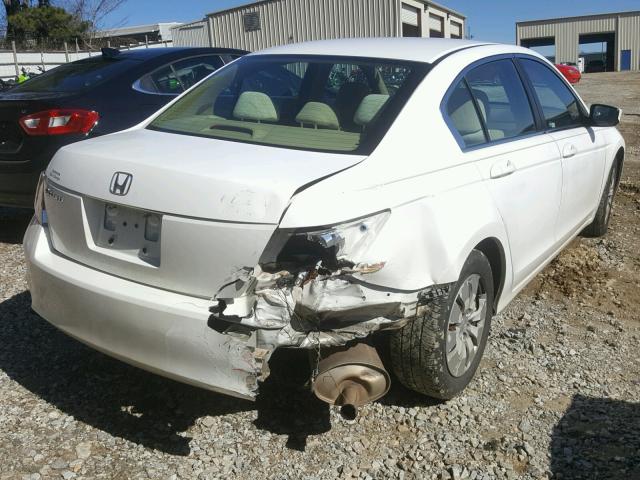 1HGCP2F35AA131461 - 2010 HONDA ACCORD LX WHITE photo 4