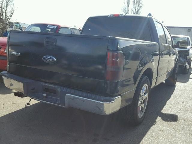 1FTRW12W66KD82481 - 2006 FORD F150 SUPER BLACK photo 4