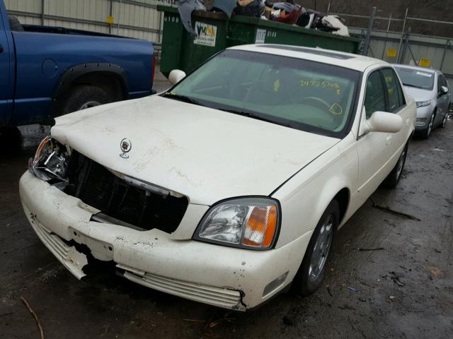 1G6KD54Y2YU280277 - 2000 CADILLAC DEVILLE WHITE photo 2