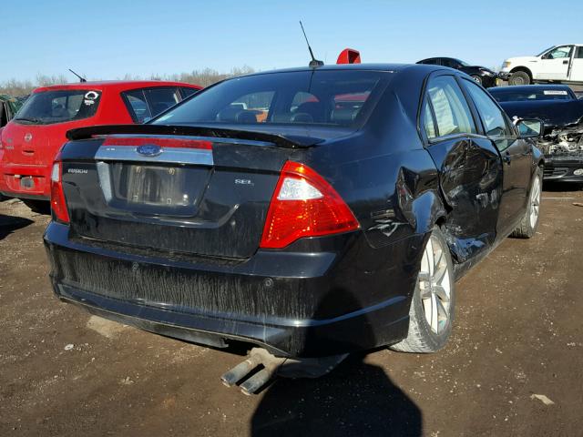 3FAHP0JA1AR234175 - 2010 FORD FUSION SEL BLACK photo 4