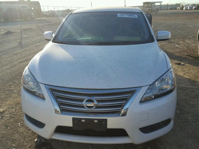 3N1AB7AP0DL734846 - 2013 NISSAN SENTRA S WHITE photo 9