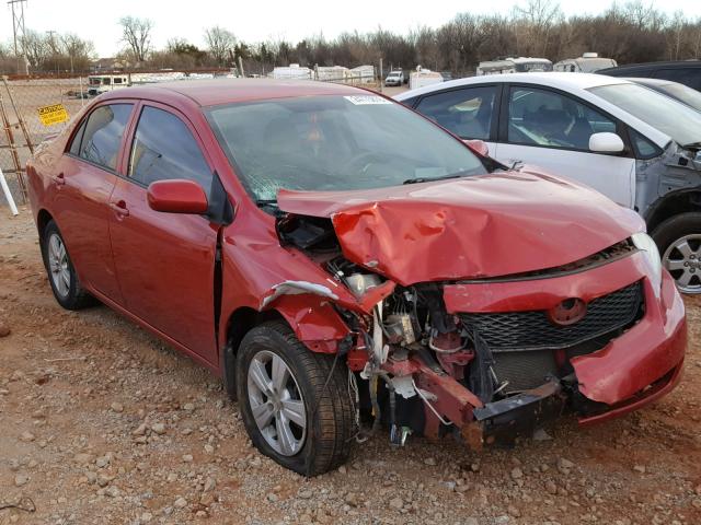 1NXBU4EE6AZ220757 - 2010 TOYOTA COROLLA BA RED photo 1