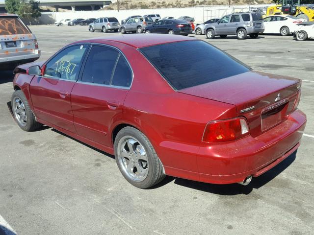 4A3AA46GX2E115267 - 2002 MITSUBISHI GALANT ES RED photo 3