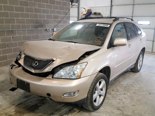 2T2HK31U37C037684 - 2007 LEXUS RX 350 GOLD photo 2