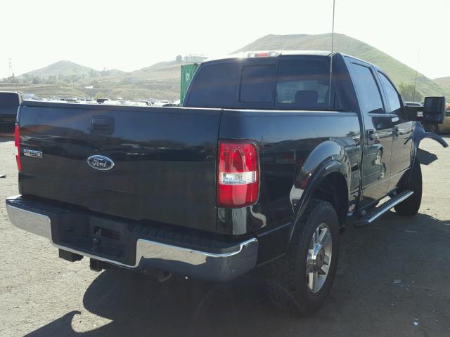 1FTPW12545KE67154 - 2005 FORD F150 SUPER BLACK photo 4