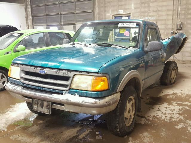 1FTDR15XXRPA71553 - 1994 FORD RANGER SUP GREEN photo 2