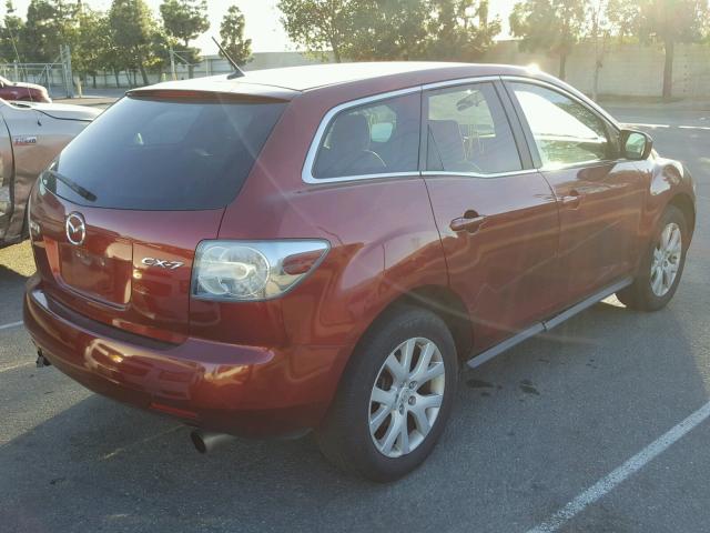 JM3ER29L780190130 - 2008 MAZDA CX-7 BURGUNDY photo 4