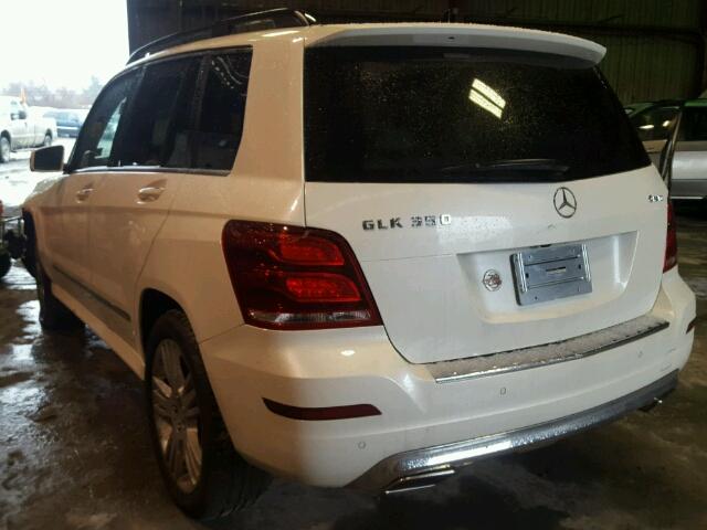 WDCGG8JB7EG317842 - 2014 MERCEDES-BENZ GLK 350 4M WHITE photo 3