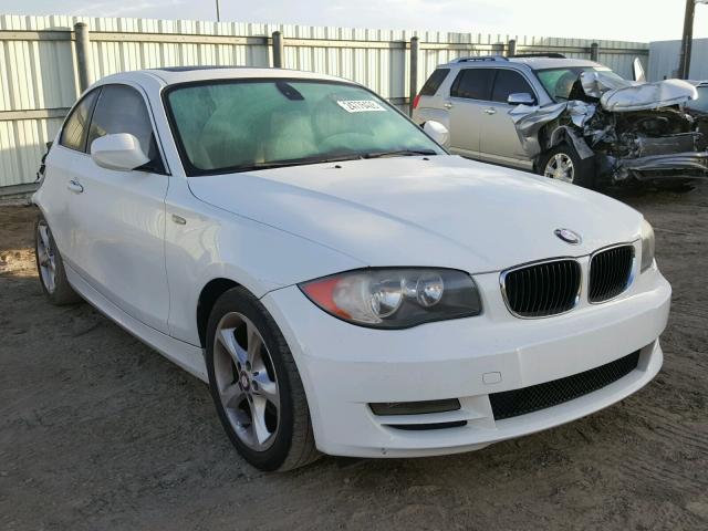 WBAUP7C56BVK78353 - 2011 BMW 128 I WHITE photo 1