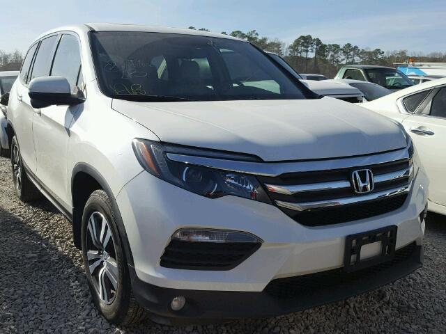 5FNYF5H58GB009846 - 2016 HONDA PILOT EXL WHITE photo 1