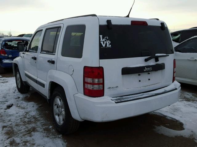 1C4PJMAK3CW126860 - 2012 JEEP LIBERTY SP WHITE photo 3