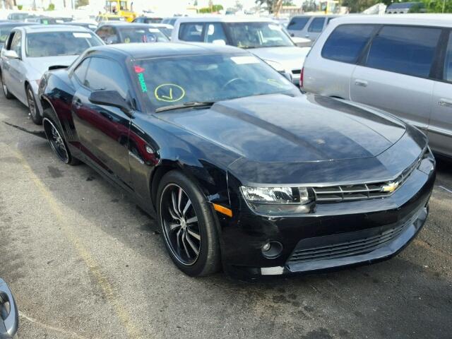 2G1FD1E36F9283907 - 2015 CHEVROLET CAMARO LT BLACK photo 1