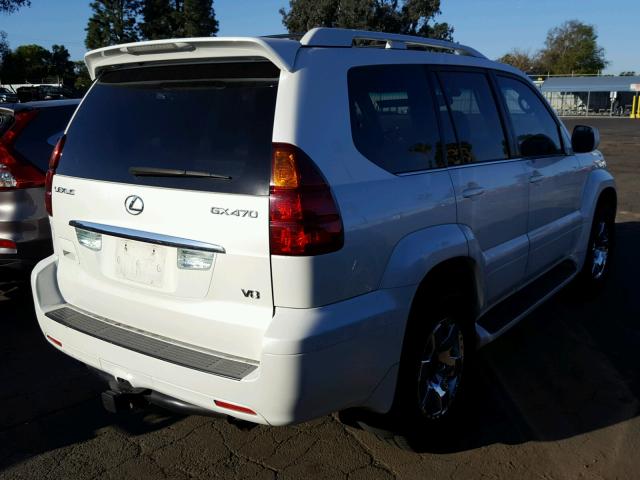 JTJBT20X140038039 - 2004 LEXUS GX 470 WHITE photo 4