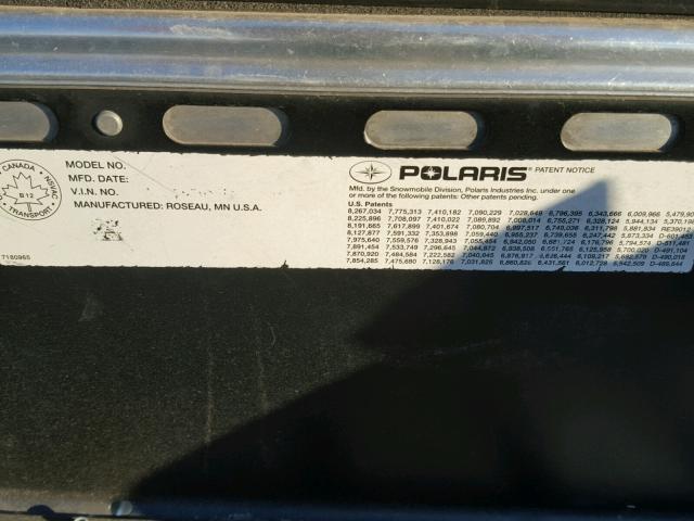 SN1CC8GS7FC534126 - 2015 POLARIS RMK 800 BLACK photo 10