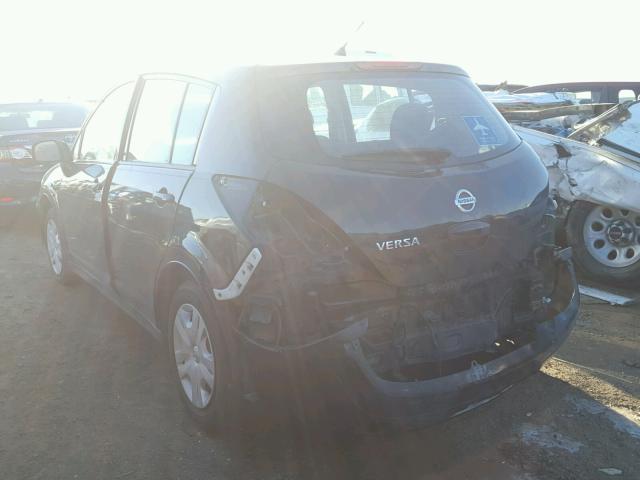 3N1BC1CP3BL501214 - 2011 NISSAN VERSA S BLACK photo 3