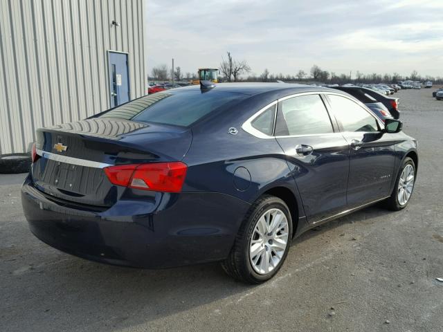 2G11Z5S30H9115481 - 2017 CHEVROLET IMPALA LS BLUE photo 4