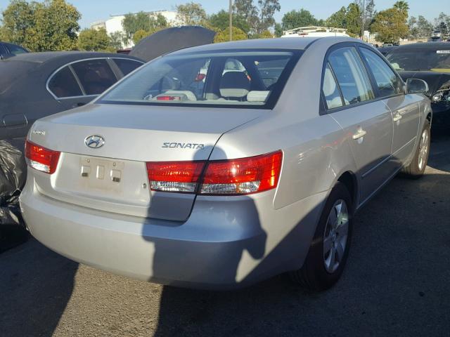 KMHET46C36A075019 - 2006 HYUNDAI SONATA GL SILVER photo 4