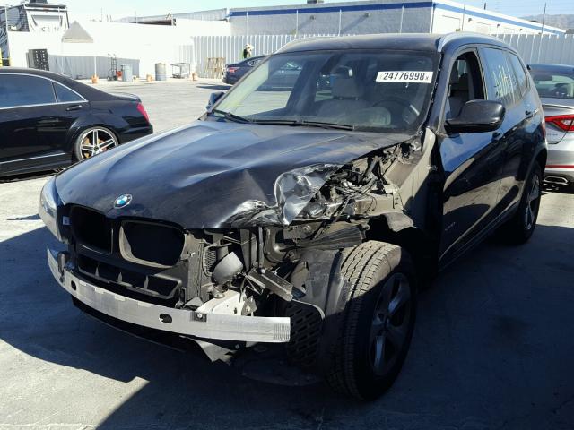 5UXWX5C52BL706476 - 2011 BMW X3 XDRIVE2 BLACK photo 2