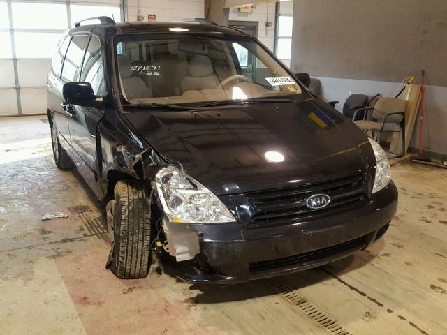 KNDMG4C33A6334614 - 2010 KIA SEDONA LX BLACK photo 1