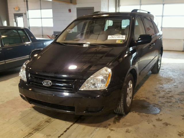 KNDMG4C33A6334614 - 2010 KIA SEDONA LX BLACK photo 2