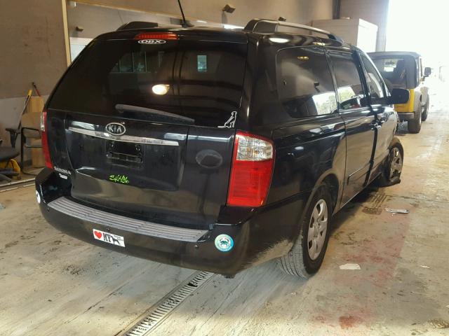 KNDMG4C33A6334614 - 2010 KIA SEDONA LX BLACK photo 4