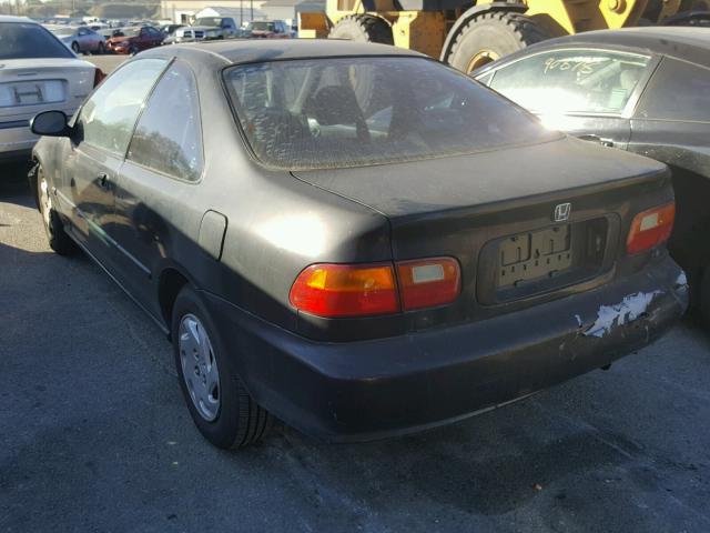 2HGEJ1228SH547489 - 1995 HONDA CIVIC EX შავი ფოტო 3