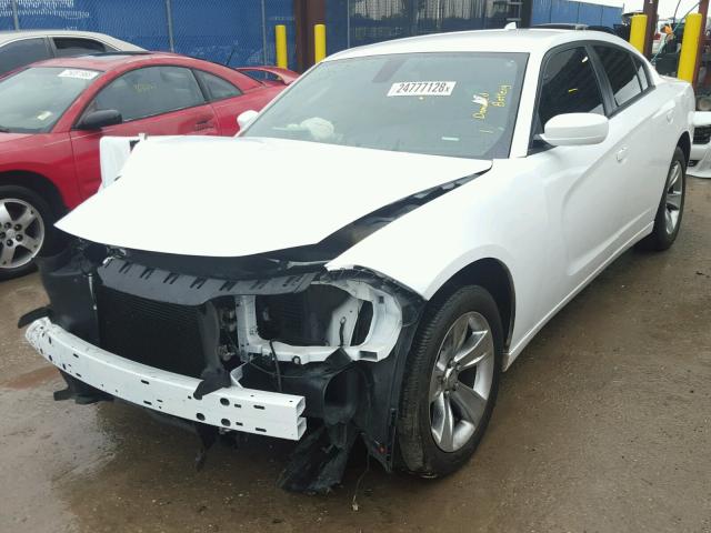 2C3CDXHG0FH734075 - 2015 DODGE CHARGER SX WHITE photo 2