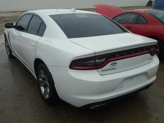 2C3CDXHG0FH734075 - 2015 DODGE CHARGER SX WHITE photo 3